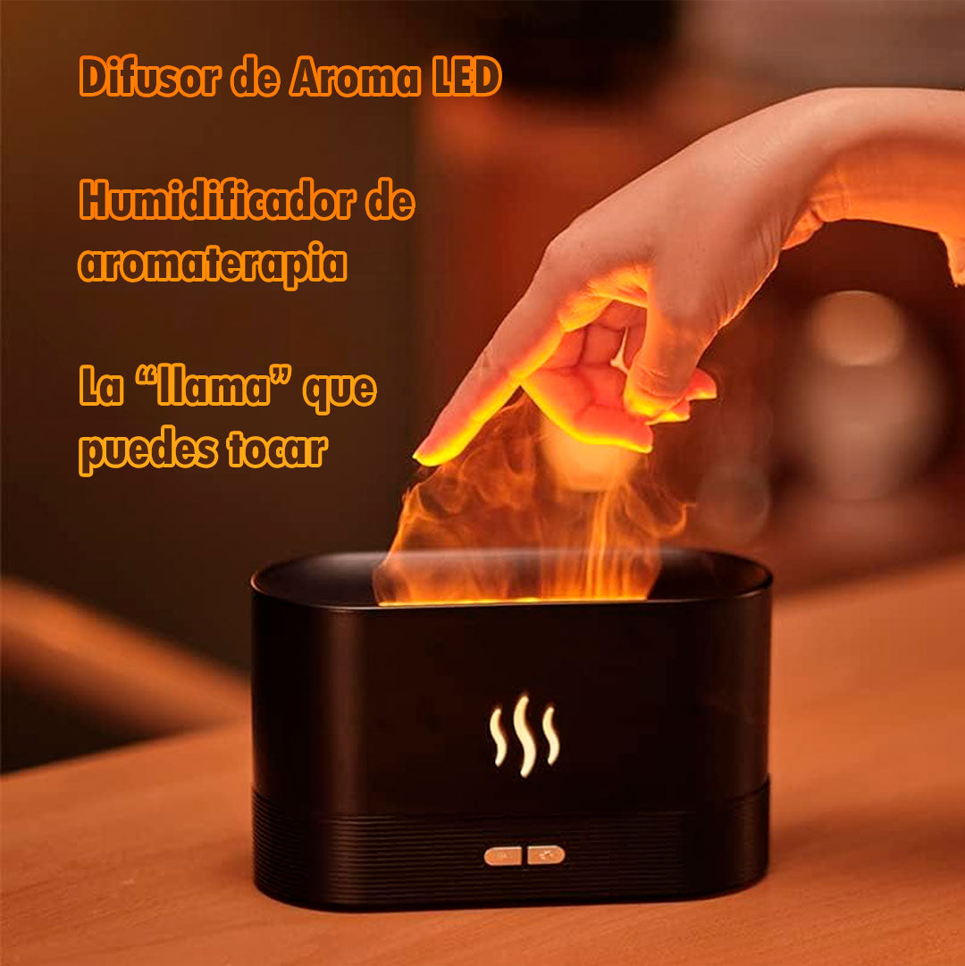 Difusor de Aroma Tipo Llama LED