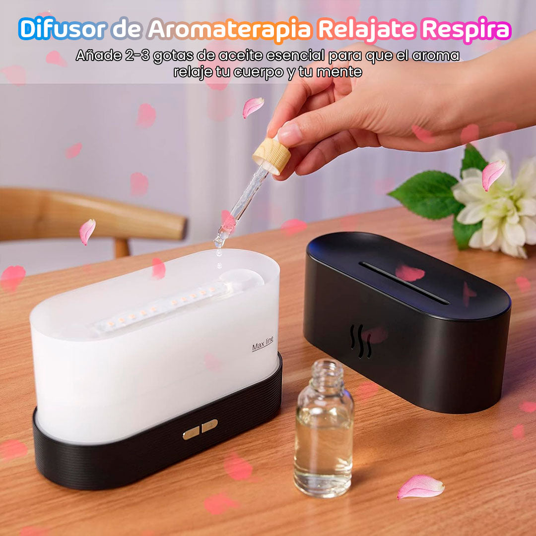 Difusor de Aroma Tipo Llama LED